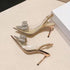 Luxury Style Butterfly Knot Crystal Pointed Toe Heel